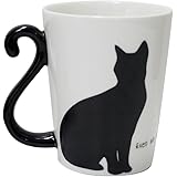 アルタ マグカップ ツインマグ 黒猫 メスネコ シンプル 陶器製 300ml AR0604100