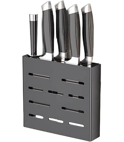 Amazon｜ラップラクン 新大型包丁差 壁掛8丁 アイボリー｜包丁立て