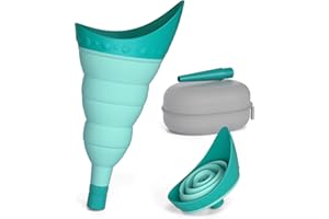TRIPTIPS Pee Conch Foldable Female Urinal Device Portable Urinal for Women Pee Funnel for Women Travel, She Pee Cup for Women