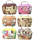 naissant かわいい 小さな 小物 入れ ブリキ の 缶ケース レトロ トランク バッグ キャンディーBOX