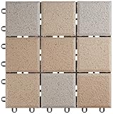 TOTO 屋外用ジョイントタイル バーセア MGシリーズ 10枚セット ウォームグレー AP10MG02UFRJ (MG0210) カラーミックスタイプ