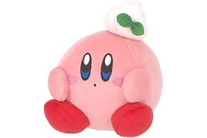 三英貿易(Sanei Boeki) 星のカービィ カービィのグルメフェス ミニぬいぐるみ ホイップクリーム W11×D15×H12.5cm KGF-02