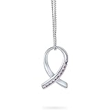 [Bling Jewelry] 強さと希望エレガントな細かいパヴェ キュービックジルコニア CZ ピンク リボン乳がんサバイバー スタッド ピアス ペンダント ネックレス女性用 .925 スターリング シルバー