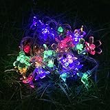 Cyber Monday イルミネーションライト ソーラー 屋外 led カーテン クリスマス 「WOLFTEETH」飾りライト 10M 100LED ストリングライト フェアリーライト アウトドア 