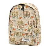 OUTDOOR PRODUCTS リュック コラボ outdoor-072 ミッフィー／お花畑ベージュ