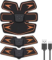 EMSIC EMS 腹筋ベルト USB充電式 腹筋 腕筋 筋トレ器具 トレーニングマシーン 「6種類モード 10段階強度 日本語説明書付属」