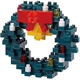 カワダ(Kawada) ナノブロック クリスマスリース 100ピース 2.4×5.6×4.7cm 12才以上 インテリア ホビー NBC_382