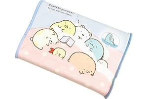 MORIPiLO モリシタ 低反発枕 子供用 低め すみっコぐらし ブルー 35x25x5cm キャラクターグッズ ぬいぐるみクッション すみっこ暮らし 4620859