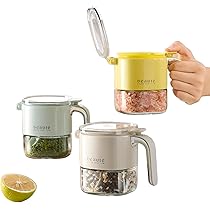 Amazon｜調味料入れ 調味料ポット 密閉容器 大容量 スプーン付き