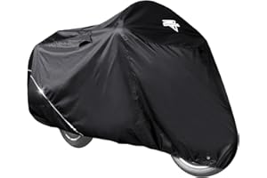Nelson-Rigg Defender Extreme Motorcycle Cover, All-Weather, Waterproof, Fade Resistant, Vents, Heat Shield, Windshield Liner, Compression Bag, Black, XX-Large Motorcycle