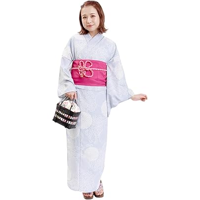 浴衣 ふくよかさん 5Ｌ 兵児帯 長尺 ふわクシュ シワ 2点セット 淡水色地枝垂桜さくら 女性用 レディース 大きいサイズ ゆかた へこ帯 ぽっちゃり 高身長 幅広 Amazon | 浴衣 ふくよかさん 5L 兵児帯 長尺 ふわクシュ シワ 2点