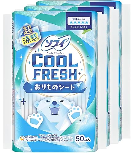 廃盤 ソフィ 流せるパンティライナー 5個セット Amazon | ソフィ COOL FRESH 涼感おりものシート フレッシュソープの