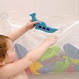 Seacan オモチャ収納袋 お風呂ハンモク 多用途 子供玩具 片付けネット 吸盤式 清潔 抗菌 水切り良い メッシュバッグ 学習収納 子供部屋収納