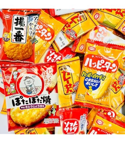 Amazon.co.jp: ぽたぽた焼 揚一番 ミニ せんべい 個包装 2種 各100個