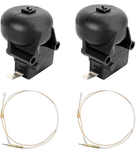 Thermocouple Chauffage Gaz Aupoko 410 Mm - Filetage M6x0.75 Et M8x1 - Pour Barbecue Et Foyer Extérieur