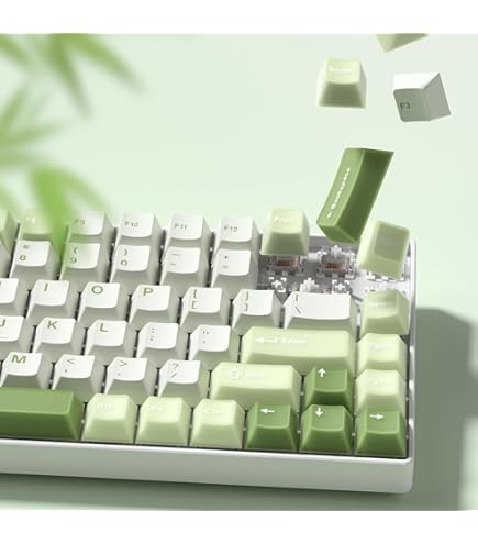 Amazon | Akko キーボードキーキャップセット V2 クリアホワイトキー