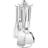 YOMYM キッチンツールスタンド 多機能 調理器具 タワー 吊り下げ 収納 ホルダー キッチン雑貨 スタンド & 調理器具ハンガー 台所用品 ステンレス 製