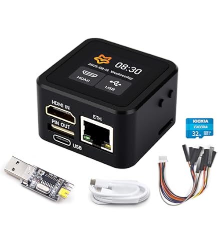 Sipeed NanoKVM IP-KVM Mini Afstandsbediening Operations & Maintenance Server, 1TOPS NPU, 1GHz C906 RISC-V Linux SBC, HD-MI, 100M Netwerk (NanoKVM-PCIe ETH WiFi PoE
