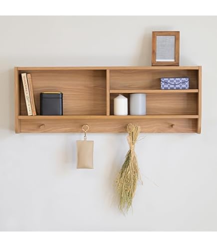 Amazon｜ウォールシェルフ フェンス ウォールラック タオル