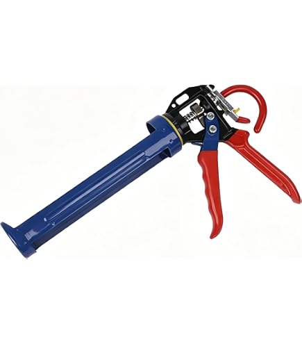 OX 10-Ounce Heavy Duty Caulk Gun – 24:1 Thrust Ratio, 360° Rotating Barrel, Drip-Free, Steel & Aluminum