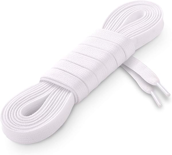 Shoelaces, Flat Laces, Wide, Oval Shoelaces, 39.4 inches (100 cm), 47.2 inches (120 cm), 55.1 inches (140 cm), 63.0 inches (160 cm), 70.9 inches - 1