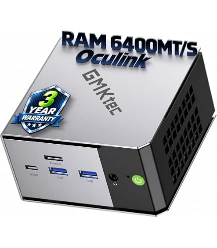 AOOSTAR GEM12 MAX Mini PC Ryzen 7 8745HS (8C/16T up to 5.1GHz), NO