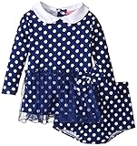 Isaac Mizrahiベビー女子ポルカドットスカートドレスwithおむつカバー US サイズ: 12 - 18 months
