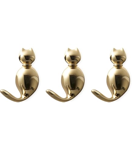 猫デザインの金属製ウォールフック 楽天市場】ウォールフック ハンガー ブラック 2連 飾り アンティーク風