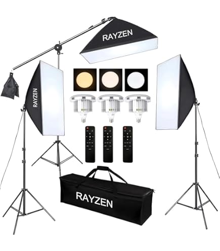 Amazon | Konseen 写真撮影用照明キット ソフトボックス 50x70cm LED