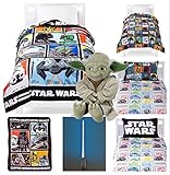 Disney Star Wars Classic Complete Bedding Set - Reversible Comforter, Sheet Set and Pillow Case, Ove