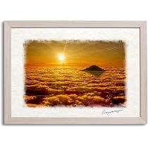 Amazon.co.jp: Natural Memories 玄関に飾ると運気が上がる絵画 和紙の