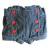 (ジンボリー)GYMBOREE デニム&ボタン　ショートパンツ 50-60cm 【並行輸入品】