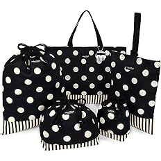Amazon Co Jp カラフルキャンディスタイル Colorful Candy Style 入園入学セット Polka Dot Large Twill Black 入園グッズ 入学グッズ 小学校入学準備 N ブラック ファッション