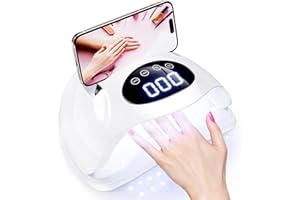 ジェルネイル ライト ネイルライト 【2025業界初・3秒速乾・80W・72ホワイトLED・優しい白色光・LED+UVライト・低ヒートモード・タッチパネル・自動感知センサー・ スマホスタンド付・手足兼用・底板取り外し可】 Zhiethoy ネイル ラ