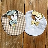 Bijoux&Bee(ビジュー&ビー) BOYSビブ FREE,イエロー (STRIPE)