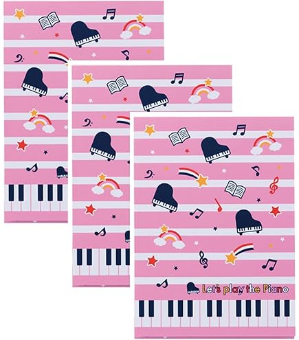 ピアノデザインメモ帳と鉛筆セット 音符デザインメモ。ピアノ発表会や景品などに メモ帳 ピアノ発表会