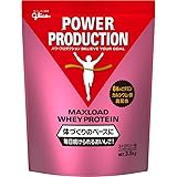 グリコ パワープロダクション マックスロード ホエイ プロテイン ストロベリー味 3.5kg【使用目安 約175食分】たんぱく質 含有率70.3%(無水物換算値) 8種類の水溶性 ビタミン カルシウム 鉄 グリシン ナイアシン パントテン酸 葉酸 い