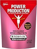 グリコ パワープロダクション マックスロード ホエイ プロテイン ストロベリー味 3.5kg【使用目安 約175食分】たんぱく質 含有率70.3%(無水物換算値) 8種類の水溶性 ビタミン カルシウム 鉄 グリシン ナイアシン パントテン酸 葉酸 いちご