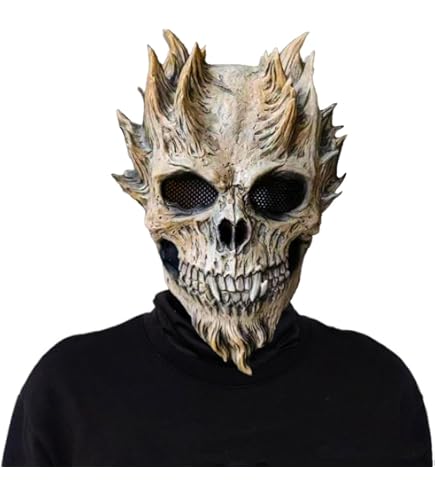 LETSHOLD Masque Mesi Intégral Réaliste Halloween, Masque Avec