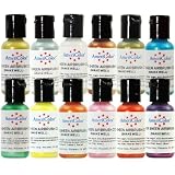 AmeriColor Amerimist Metallic & Pearl Sheen Airbrush .65 Ounce Set of 12 by Americolor [並行輸入品]