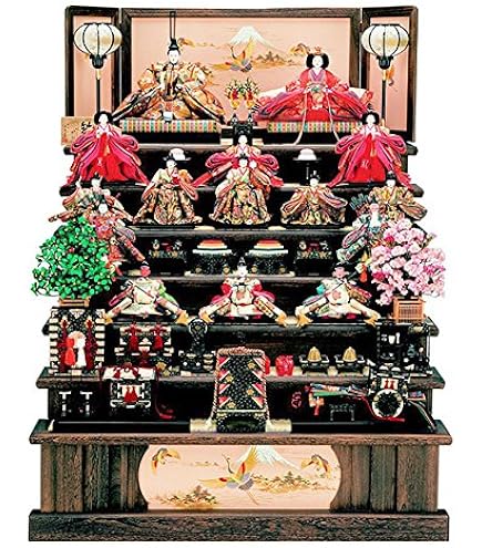 Amazon | 【雛人形 ひな人形 お雛様 おひなさま】 七段 十五人飾り