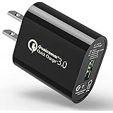 USB充電器 Quick Charge 3.0 充電器 Qualcomm 認証済 QC3.0 18W 急速 iPhone/iPad/Samsung Galaxy S10 S9 S8 Note8 / Sony Xperia XZ/Zenfone/And