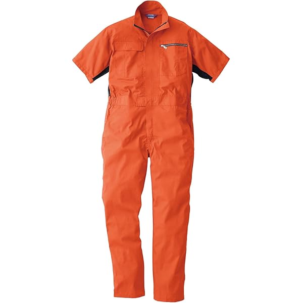 Amazon.co.jp: [丸鬼商店] ROUND ONI帯電防止ツナギ 半袖つなぎ AE-391