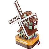 ロボットプラザ(ROBOT PLAZA) ブロックおもちゃ オルゴール 425ピース 子供 知育玩具 誕生日プレゼント (風車)