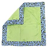 One Grace Place Jazzie Jungle Boy Binky Blanket, Green, Light Blue, Navy Blue and Black by One Grace