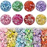 Renjzle ハンドメイド アクリルビーズ 8色ミックス 約100g（130-150個） キラキラ 透かしビーズ アクセサリーパーツ ハンドメイド材料 ブレスレット ネックレス キーホルダー 手芸 ビーズ 初心者向け