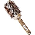 Round Hair Brush Blow Drying Brush Ionic Boar Bristles Anti-Static Round Brush for Hair Drying,Curling & Straightening