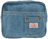 キーストーン P.C. villa デニムコスメポーチ ウォッシュド サイズ:約W18.5 D4.5 H13 PCDECPWA