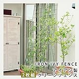 アイアン製アイビーフェンス　2枚組 送料無料　フェンス　アイアン　グリーンカーテン　ゴーヤ　薔薇　バラ