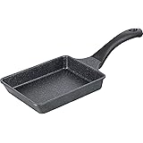 【Amazon.co.jp限定】 和平フレイズ(Wahei freiz) 超軽量 卵焼き器 14×19cm ダブルマーブルコート ガス火専用 ブラックACM-9575